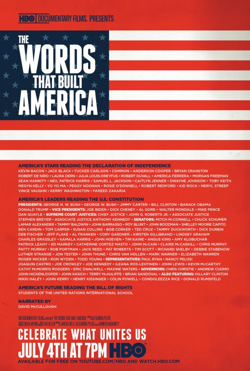 1000 piece jigsaw puzzle for tv poster: The Words That Built America