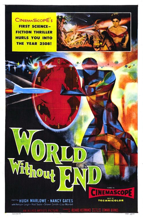 1000 piece jigsaw puzzle for the movie poster: World Without End (1956)