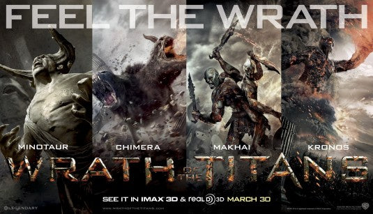 1000 piece jigsaw puzzle for the movie poster: Wrath of the Titans (2012) ver2