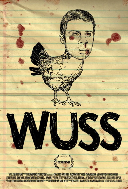 1000 piece jigsaw puzzle for the movie poster: Wuss (2013)