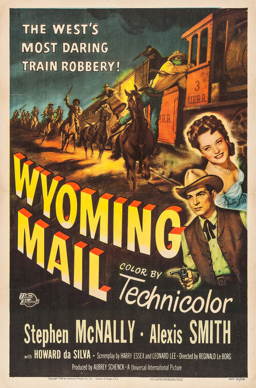 1000 piece jigsaw puzzle for the movie poster: Wyoming Mail (1950)