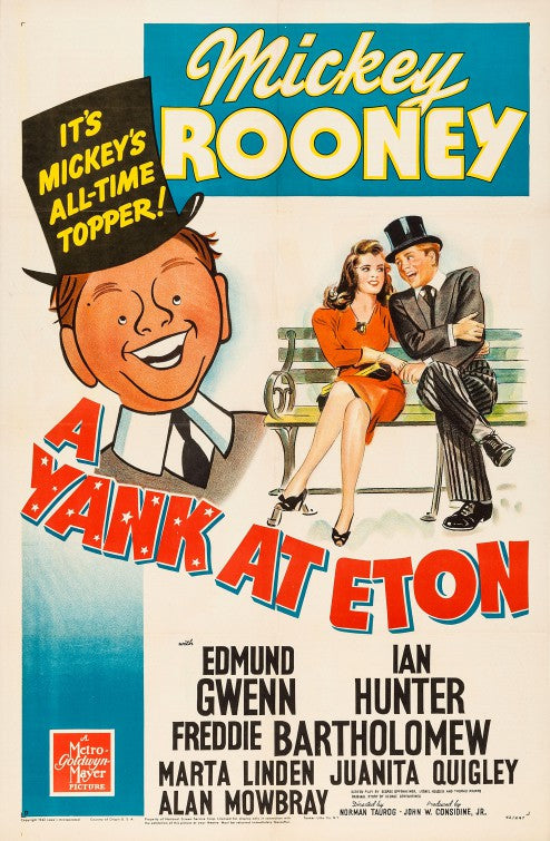 1000 piece jigsaw puzzle for the movie poster: A Yank at Eton (1942) ver2