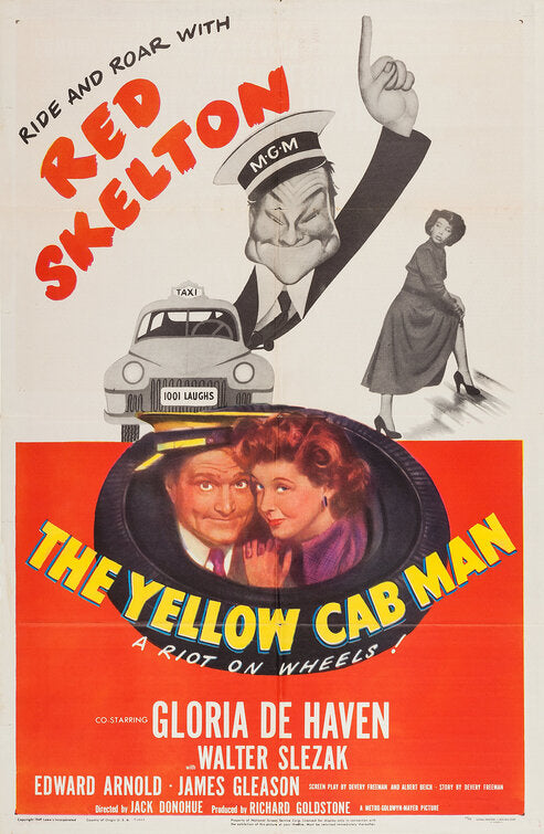 1000 piece jigsaw puzzle for the movie poster: The Yellow Cab Man (1950)
