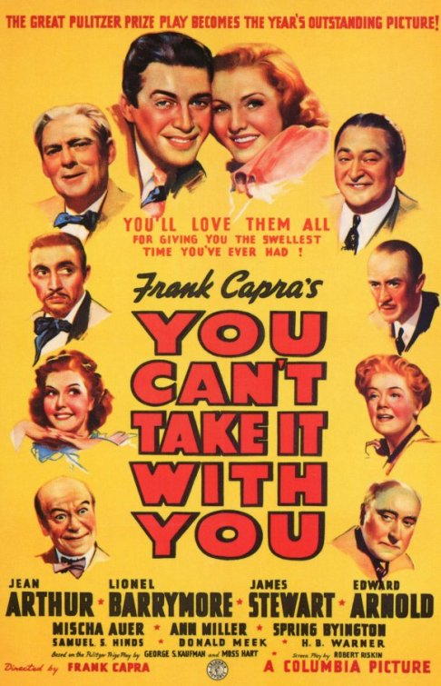 1000 piece jigsaw puzzle for the movie poster: You Can't Take It with You (1938)
