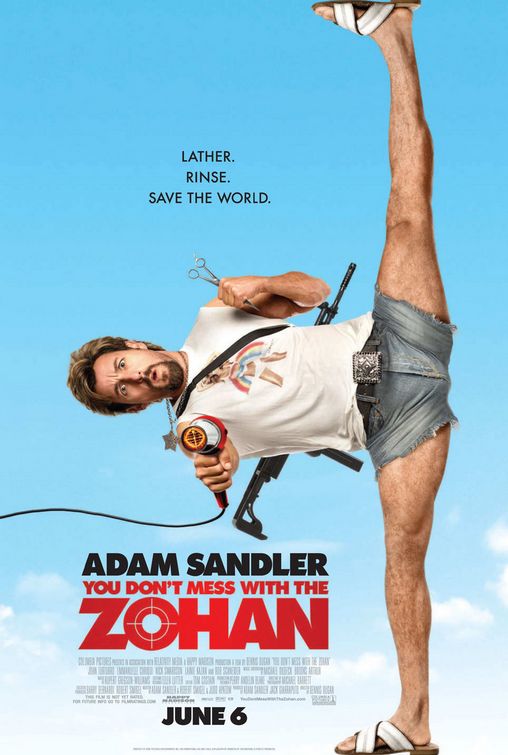 the movie poster: You Don't Mess with the Zohan (2008) ver2