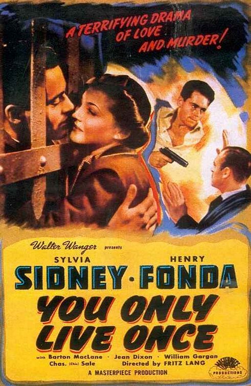 the movie poster: You Only Live Once (1937) ver2