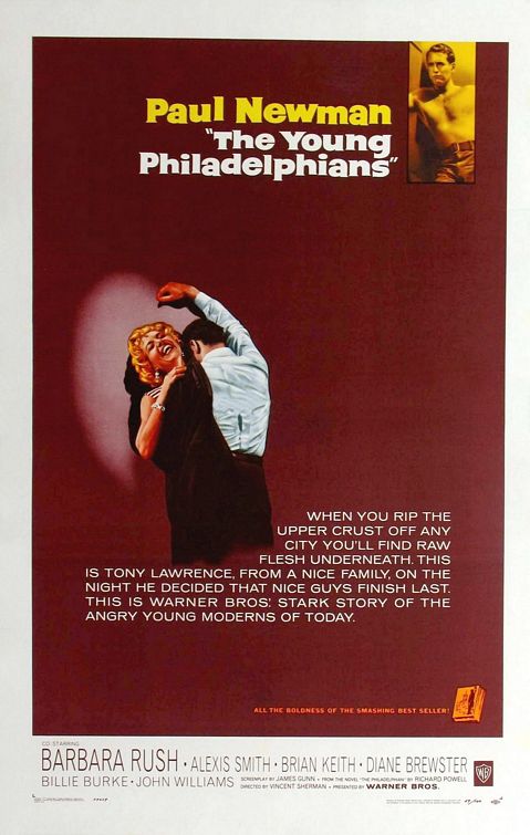 the movie poster: The Young Philadelphians (1959)