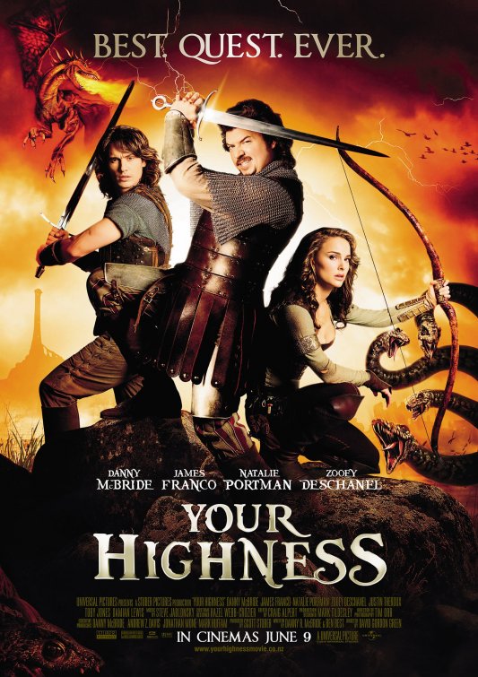 1000 piece jigsaw puzzle for the movie poster: Your Highness (2011) ver5