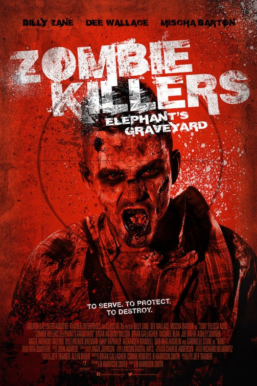1000 piece jigsaw puzzle for the movie poster: Zombie Killers: Elephant's Graveyard (2015)