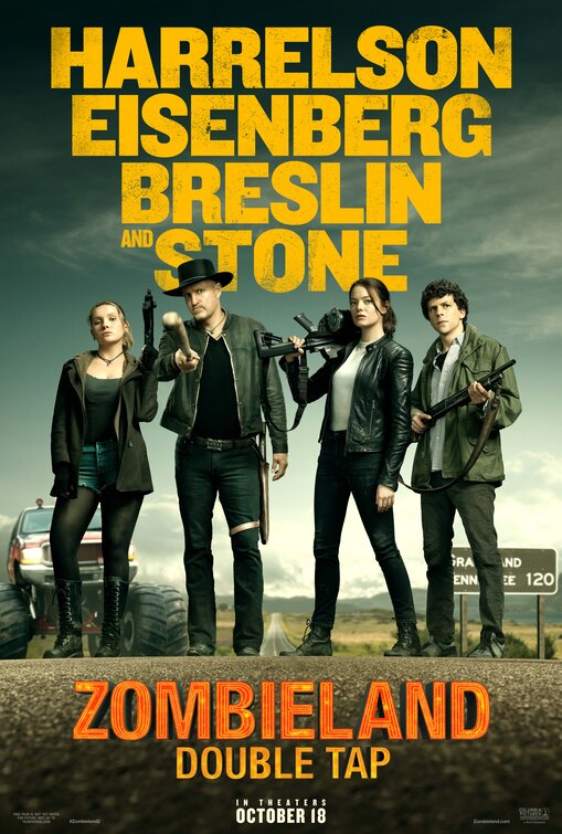 1000 piece jigsaw puzzle for the movie poster: Zombieland: Double Tap (2019)