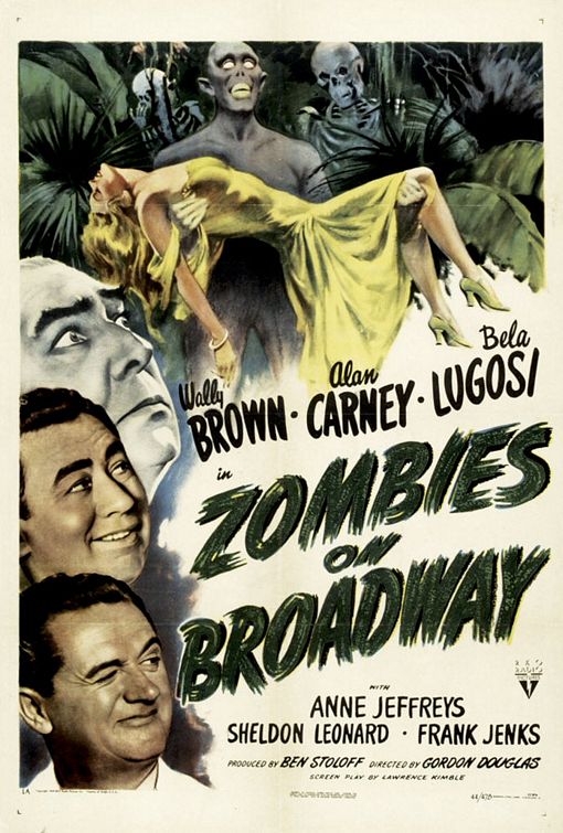 the movie poster: Zombies on Broadway (1945)