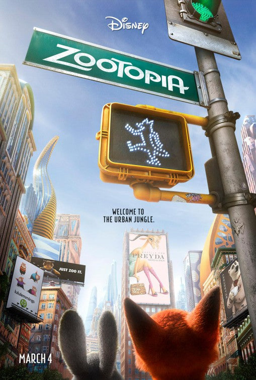 1000 piece jigsaw puzzle for the movie poster: Zootopia (2016)
