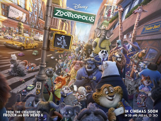 1000 piece jigsaw puzzle for the movie poster: Zootopia (2016) ver20