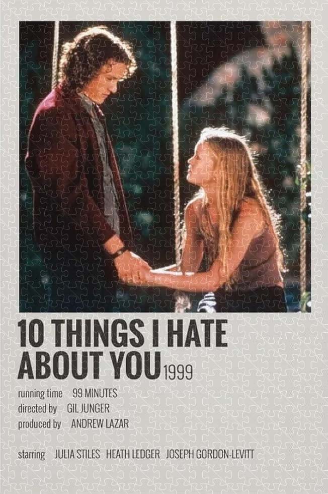 a puzzle of 10 Things I Hate About You Posters