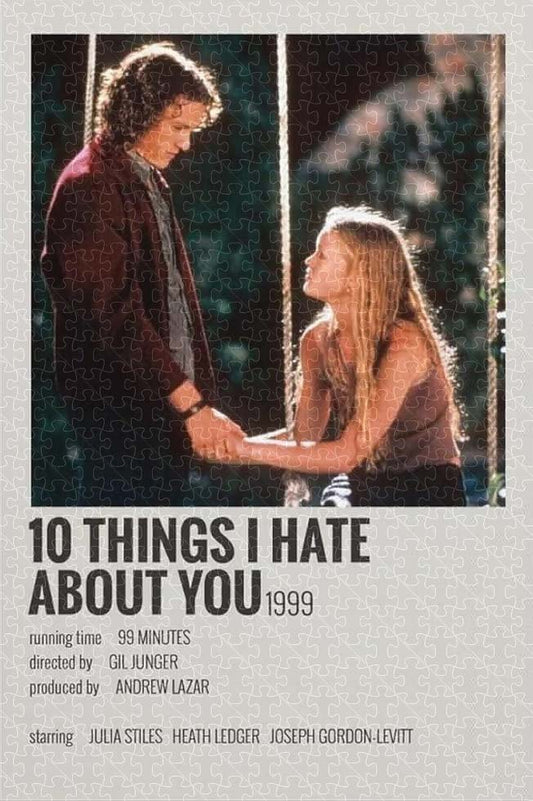 a puzzle of 10 Things I Hate About You Posters