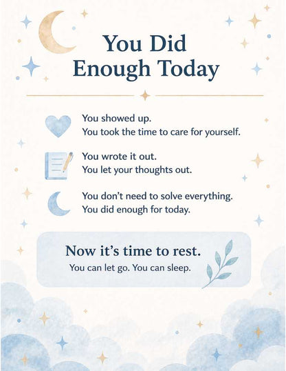 Stop Overthinking at Night Workbook