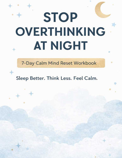 Stop Overthinking at Night Workbook