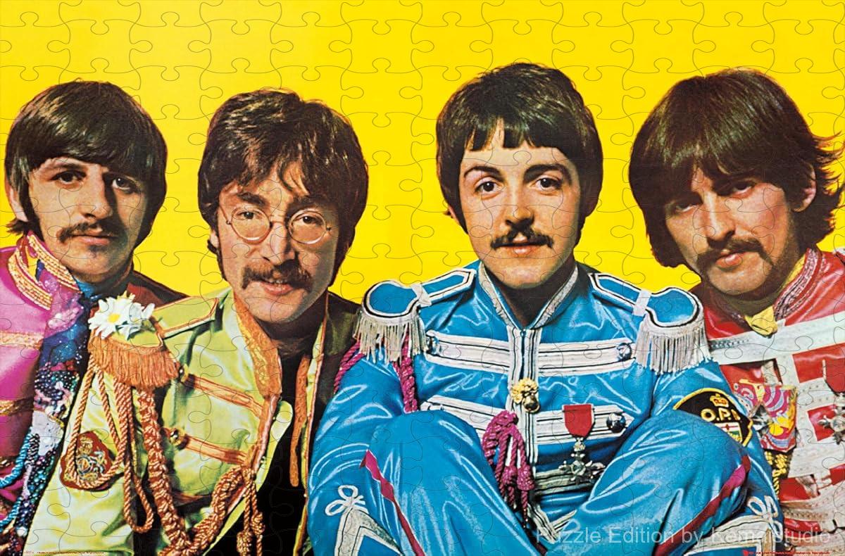 A tribute to the Sgt. Pepper era with vibrant color and bold graphics for Beatles fans