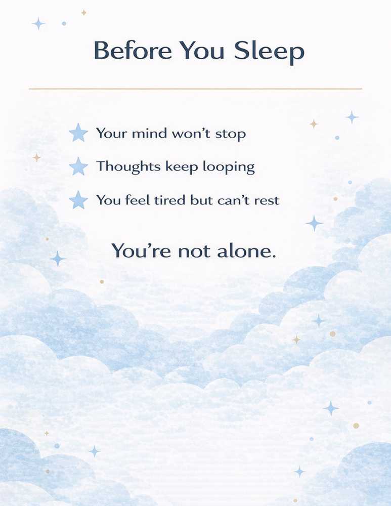 Stop Overthinking at Night Workbook