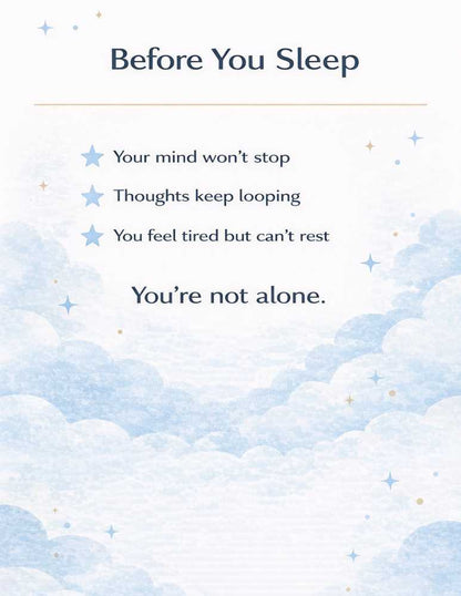 Stop Overthinking at Night Workbook
