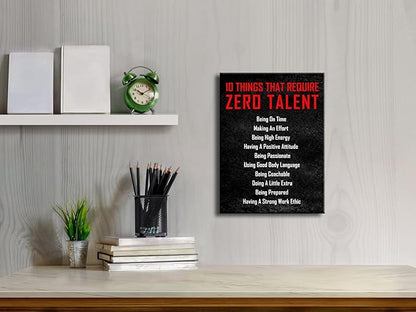 10 Things that Require Zero Talent, Puzzles for adult 1000 piece, Inspirational Poster Canvas puzzles