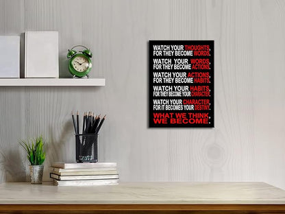 Watch Your Thoughts, Puzzle für Erwachsene, 1000 Teile, inspirierendes Poster, Leinwandpuzzle