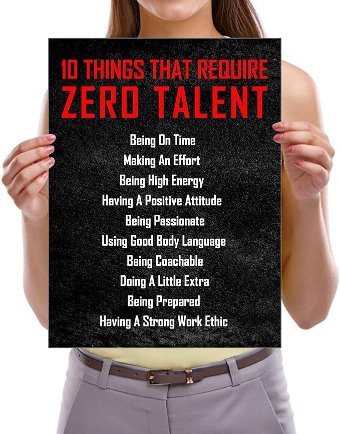 10 Things that Require Zero Talent, Puzzles for adult 1000 piece, Inspirational Poster Canvas puzzles