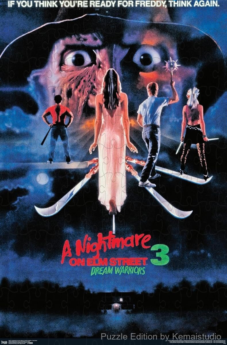 A Nightmare on Elm Street 3's dream warriors in a surreal nightmare setting