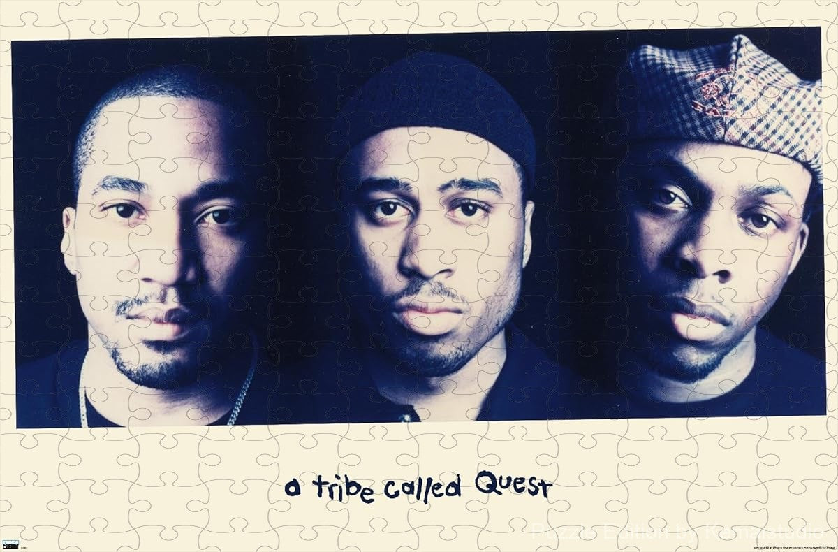 Faces visual concept from A Tribe Called Quest transformed into puzzle art