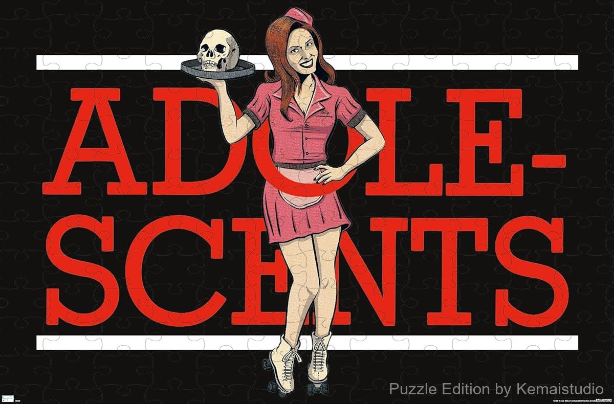 A bold and simple design of the Adolescents' classic punk logo, ideal for minimalist fans