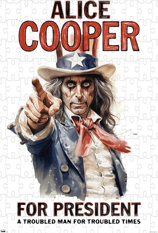 Alice Cooper's For President campaign-inspired art now in puzzle form