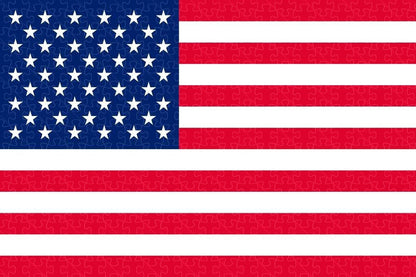 American flag poster puzzle, wooden puzzle for adults