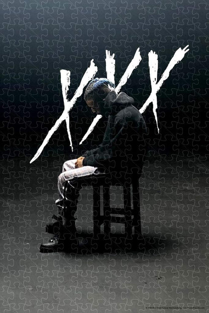 American rapper XXXtentacion Hoodie Poster puzzles