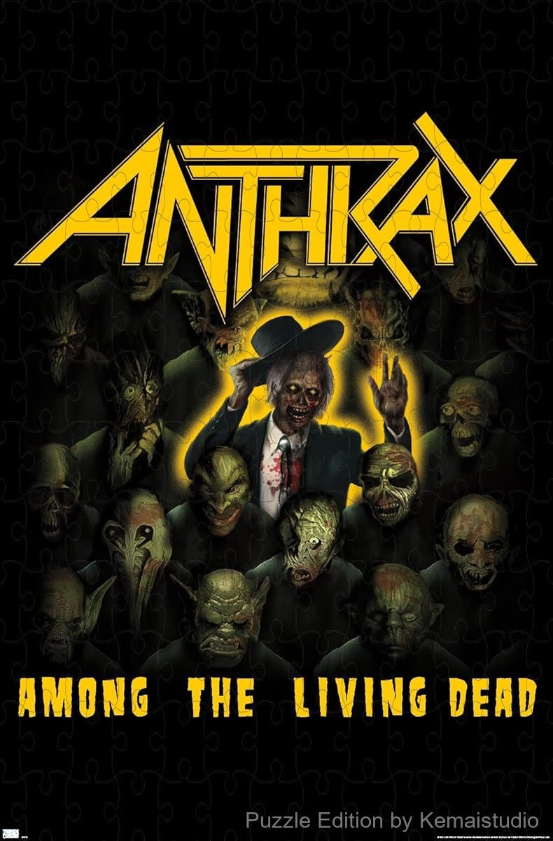 Eerie Among The Living Dead artwork from Anthrax now as puzzle