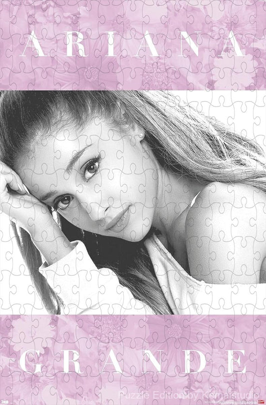 A delicate and artistic puzzle featuring Ariana Grande in a floral theme, perfect for decor and gifting
