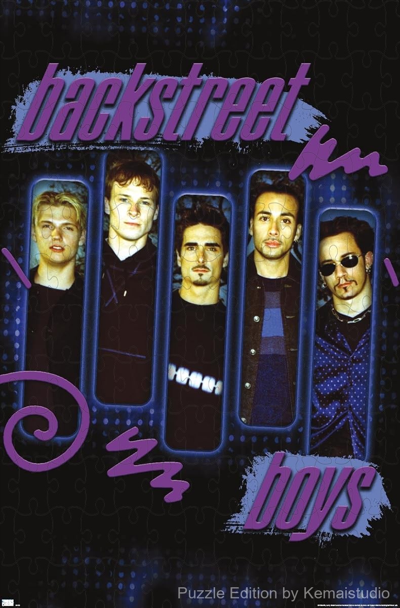 Backstreet Boys' purple panels design in a fun 500-piece puzzle