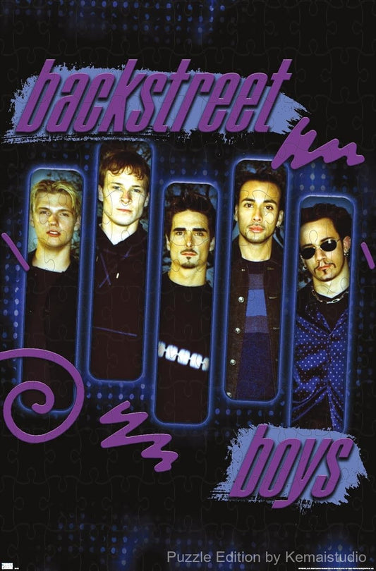 Backstreet Boys' purple panels design in a fun 500-piece puzzle