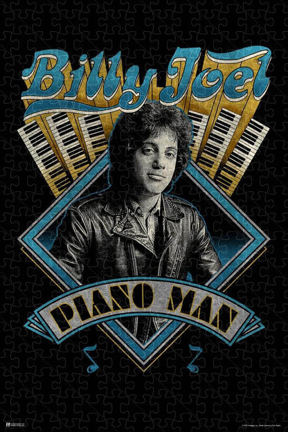 Billy Joel art poster, wooden puzzle for adults