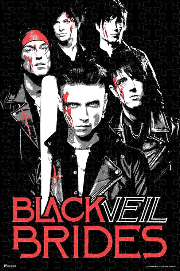 Black Veil Brides Andy Biersack poster in a 1000-piece wooden puzzle  