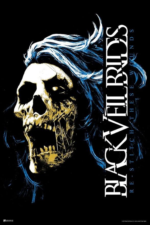 Black Veil Brides Skull Restitch These Wounds Andy Biersack Merch BVB Band Poster puzzles