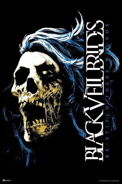 Black Veil Brides Skull Restitch These Wounds Andy Biersack Merch BVB Band Poster puzzles