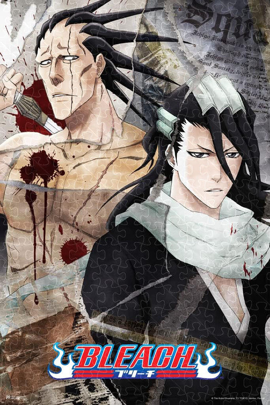 Bleach Anime Byakuya Ichigo Soul Reaper Swords Poster puzzle