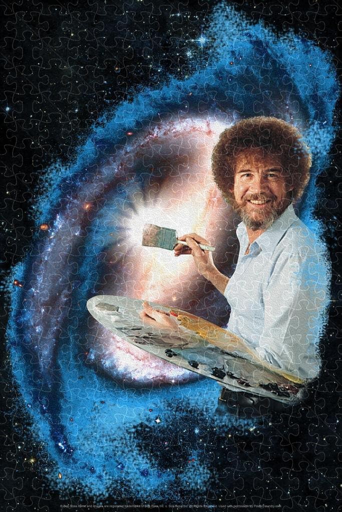 Bob Ross Galaxy Painting Poster puzzles