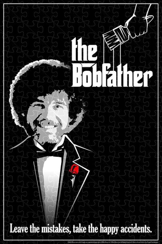 Bob Ross The Bobfather Funny Parody Bob Ross Poster puzzles 1000 piece