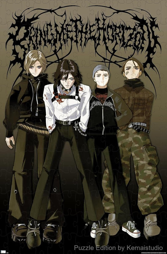 A unique anime-style puzzle based on BMTH visuals, great for fans of heavy music and bold design