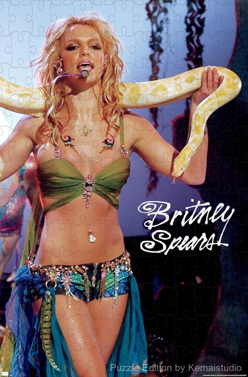 A memorable moment puzzle from Britney's legendary VMA performance, ideal for casual puzzling and display
