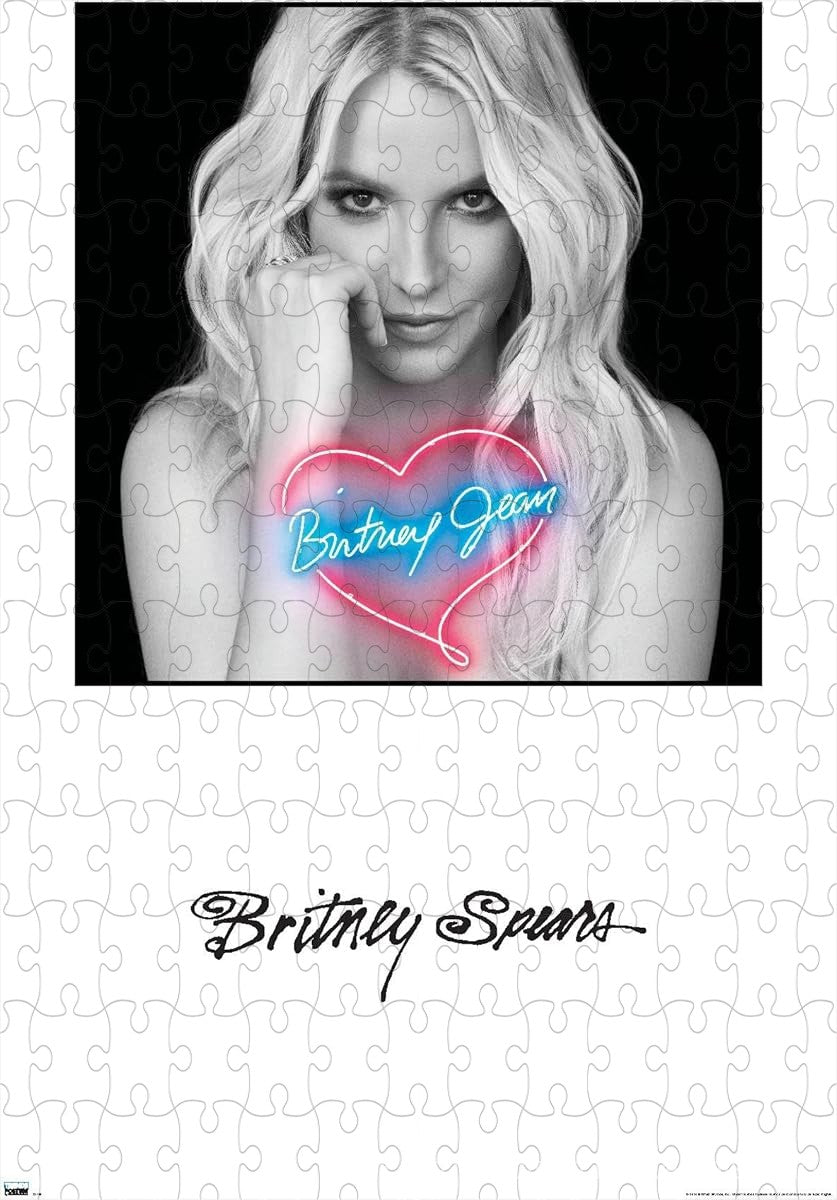 Britney Spears' Britney Jean album cover captured in a vibrant puzzle
