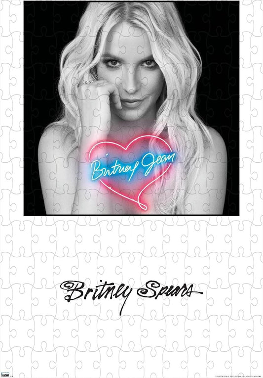 Britney Spears' Britney Jean album cover captured in a vibrant puzzle