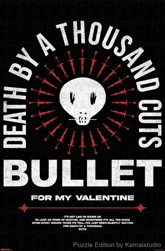 A dark and intense puzzle inspired by Bullet For My Valentine's album visuals, perfect for heavy music lovers