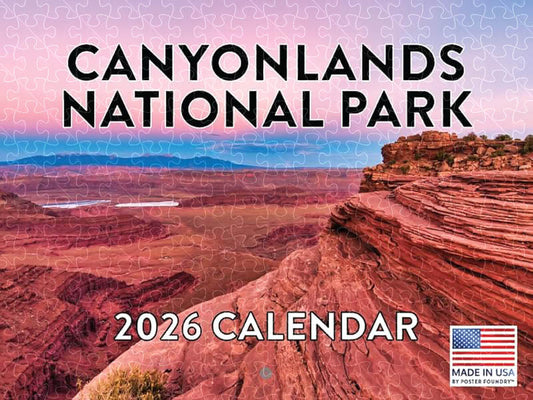 California National Parks 2026 calendar poster wooden puzzle, 1000 pieces  